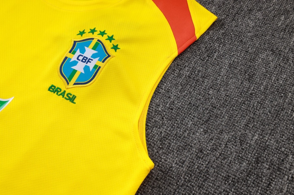 2026 Brazil Yellow Training Set Shirt and Shorts