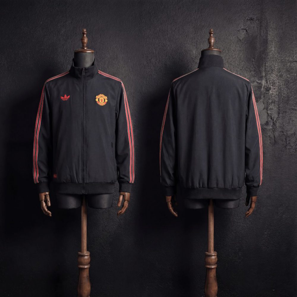 2026 Manchester United Black Windbreaker Sport Unifom