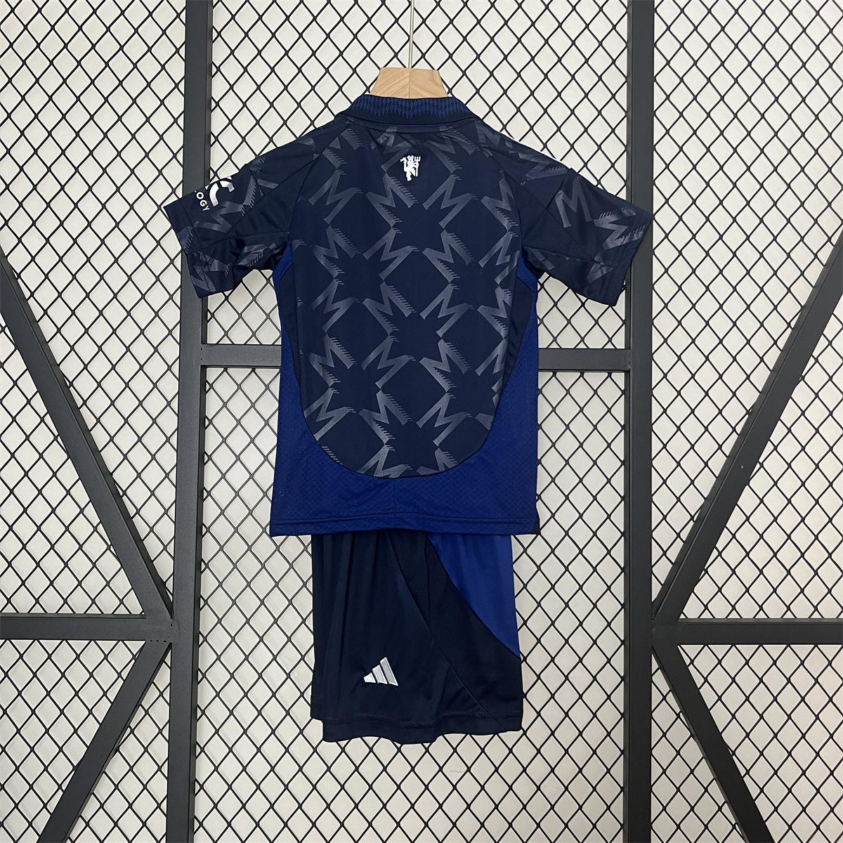 24/25 Manchester United Away jersey Kid Kits Size 16-28