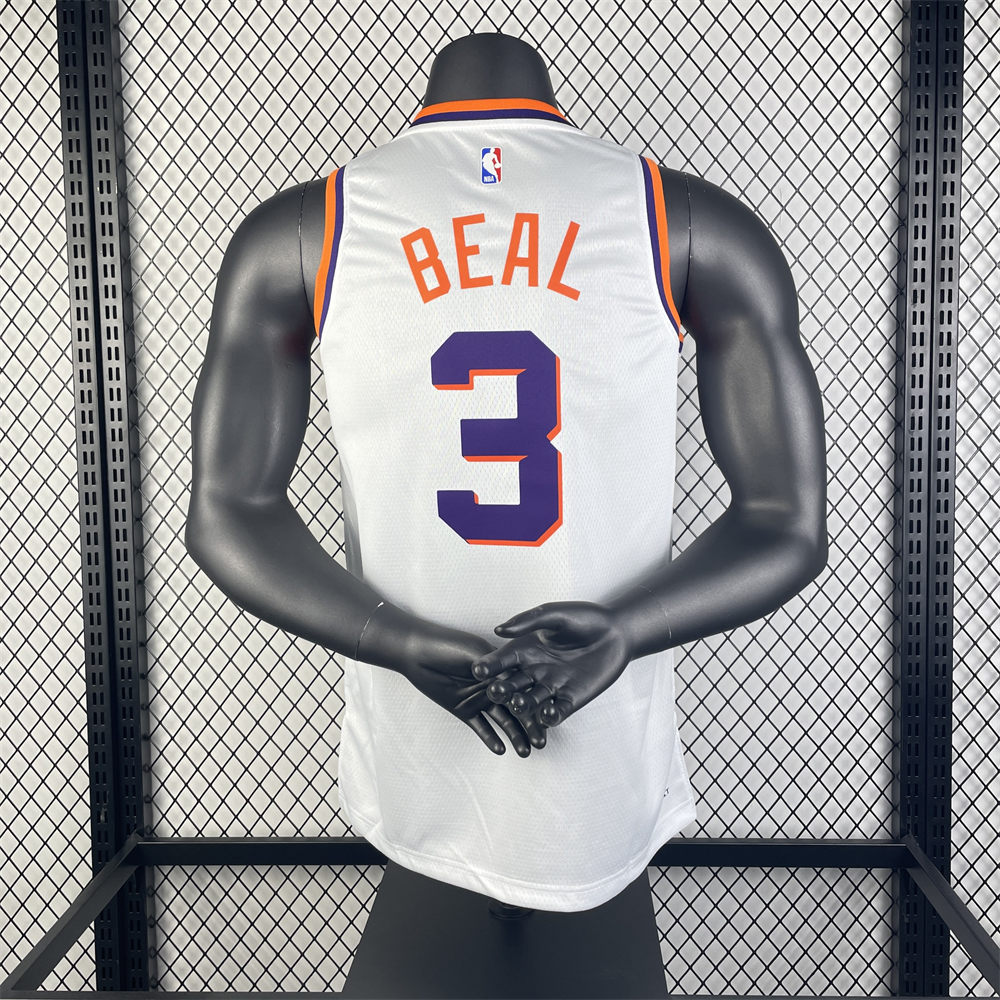 NBA Phoenix Suns 2024 BEAL#3 White Jersey S-XXL