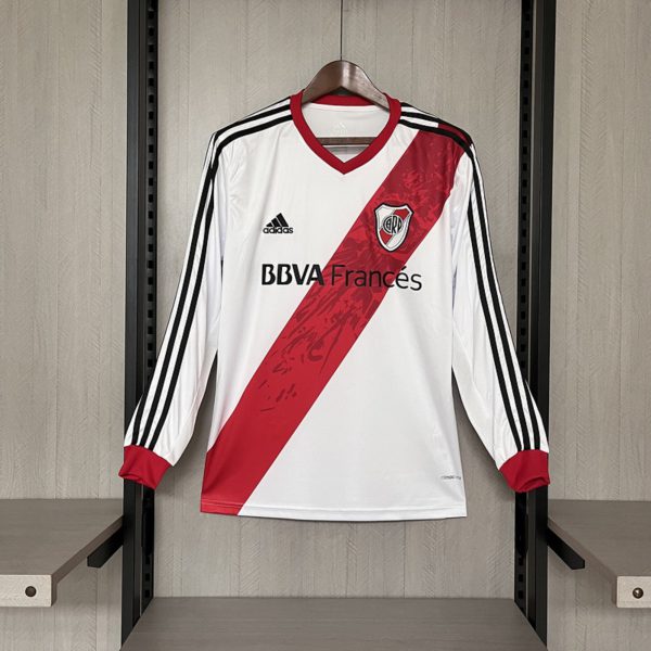 Retro River Plate 13/14 Home Long Sleeve jersey Fan Version