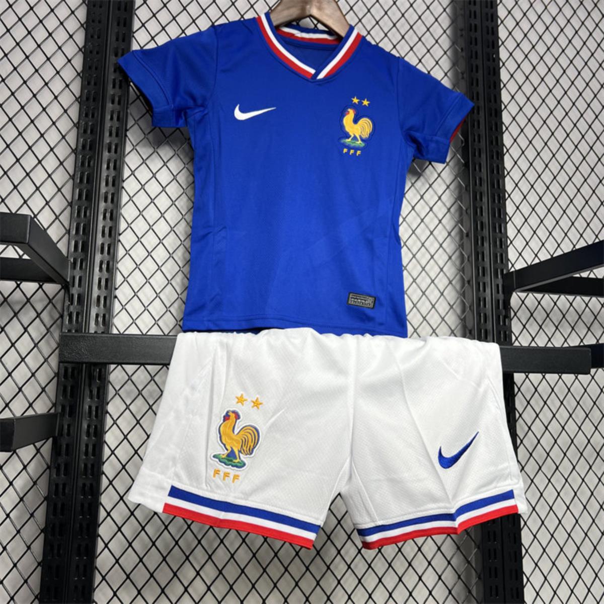 2024/25 France Euro Home jersey Kid Kits Size 16-28