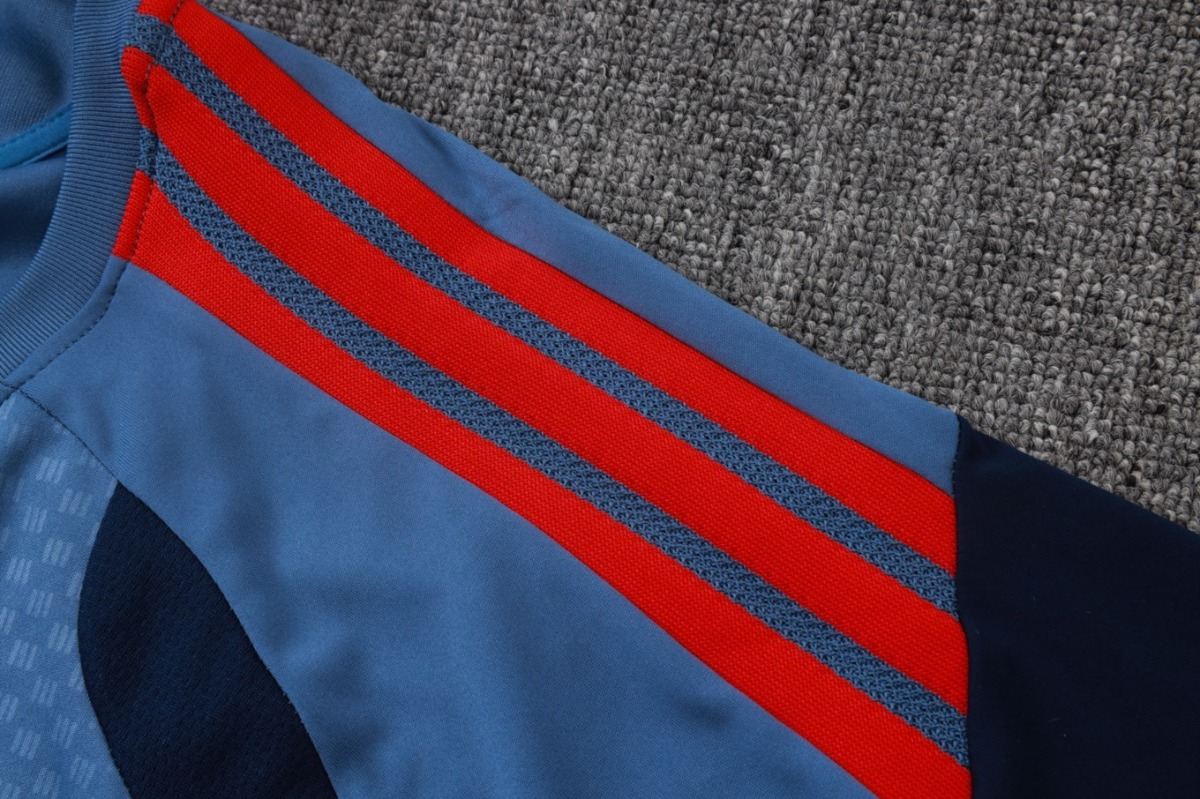 2026 Bayern Munich Mid Blue Training Set Shirt andShorts