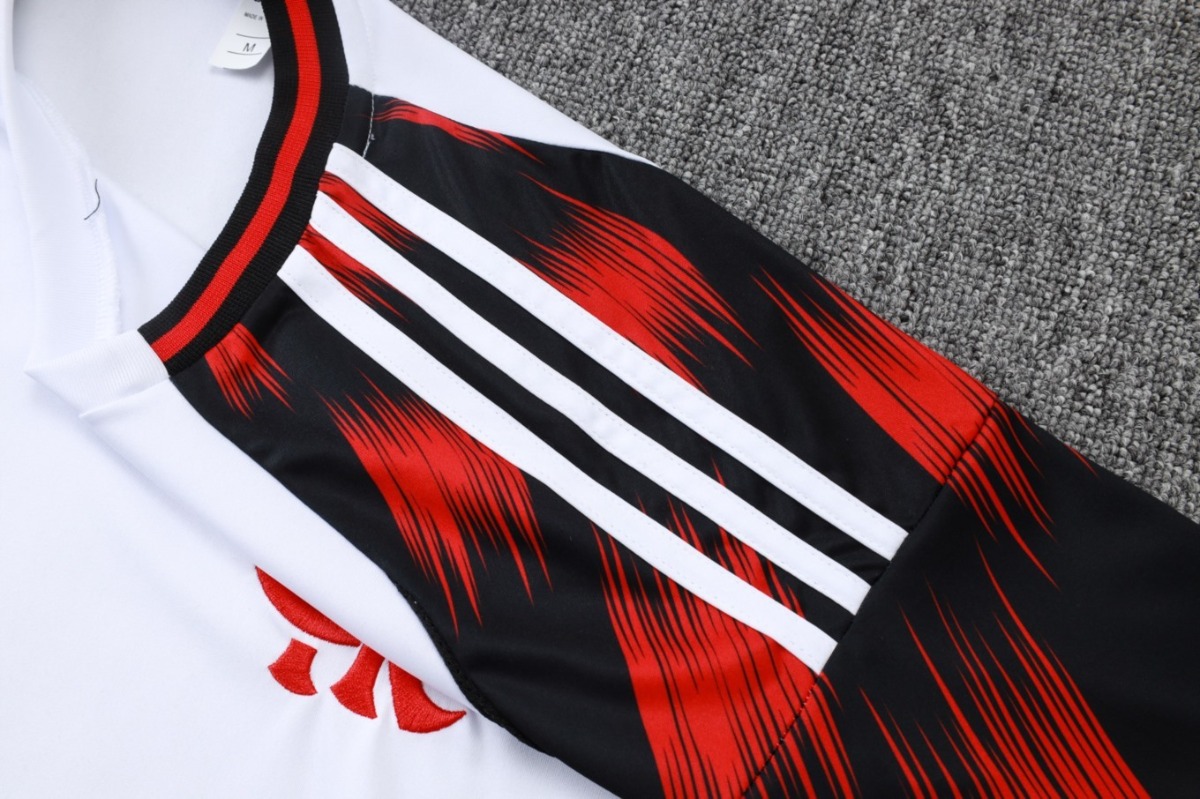 2026 Flamengo White Training Set Shirt and Shorts