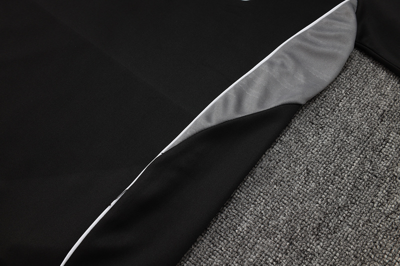 202526 Miami Black Long-sleeved half-pull training kit Football team kit