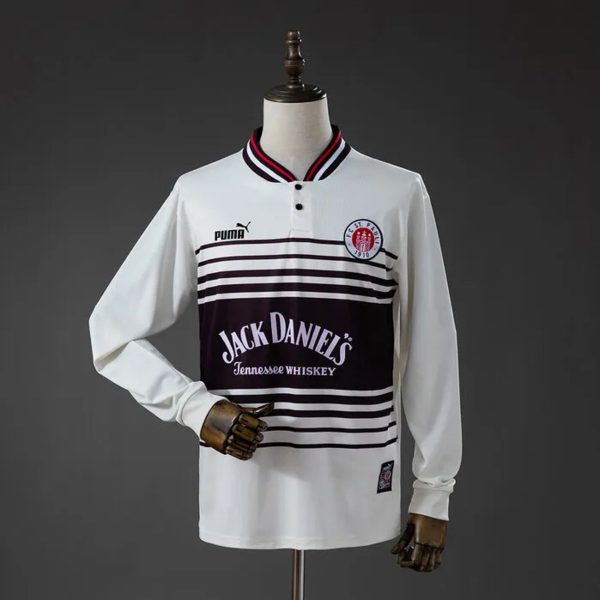 Retro 1997/98 FC St. Pauli Home Jersey Long Sleeve Fan Version