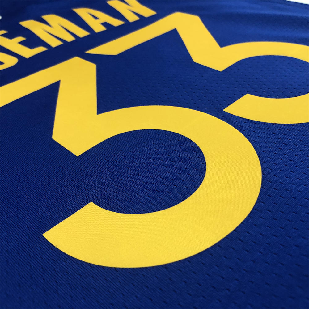 NBA Golden State Warriors V-Neck 75th anniversary Blue Jersey WISEMAN#33 S-XXL
