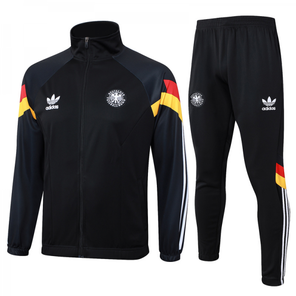 2024/25 Germany Black Jacket Training Suit Set Football Team Shirt Sports Fashion