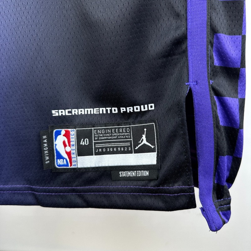 NBA Scaramento Kings 2024 V-Neck JORDAN Edition Purple jersey LAVINE#8 S-XXL