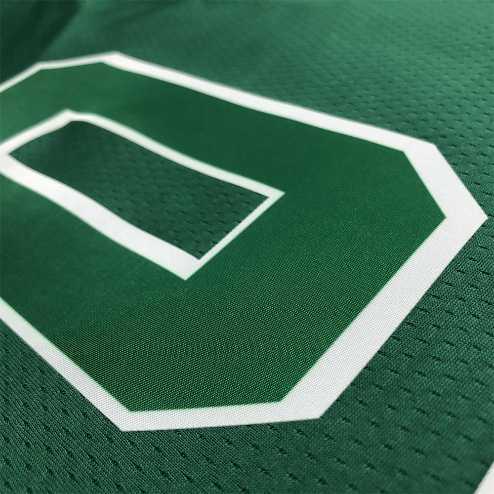 NBA Boston Celtics Round Neck 75th anniversary Green Jersey TATUM#0 S-XXL
