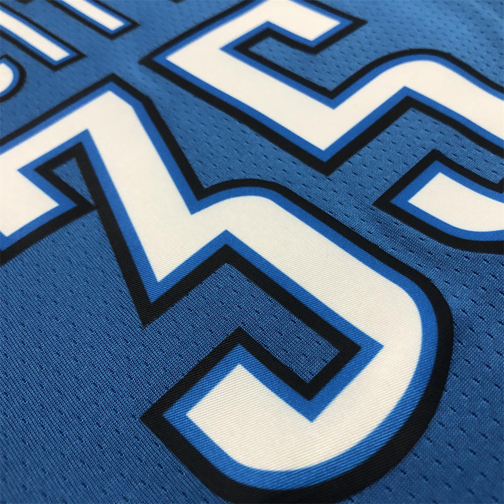NBA Oklahoma City Thunder V-Neck Blue Jersey DURANT#35 S-XXL