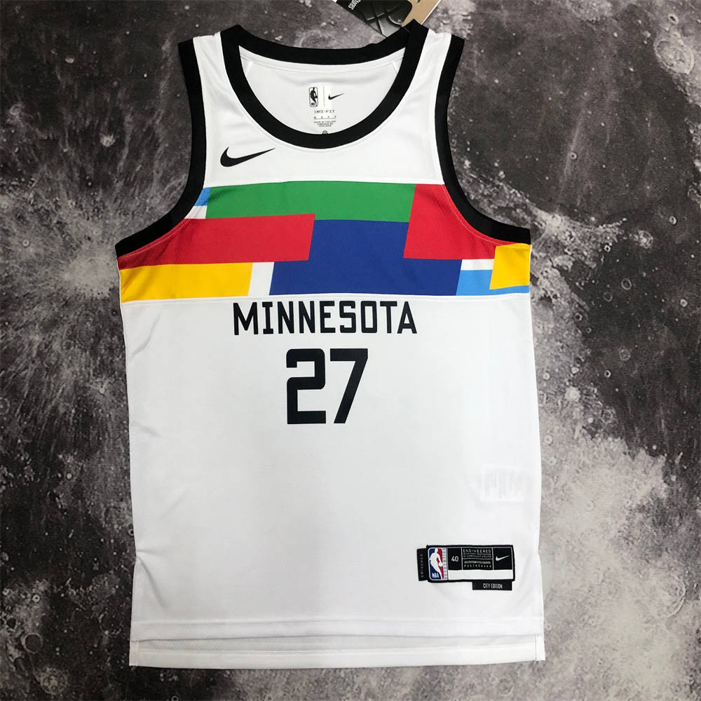 NBA Minnesota Timberwolves Round Neck Black Jersey GOBERT#27 S-XXL