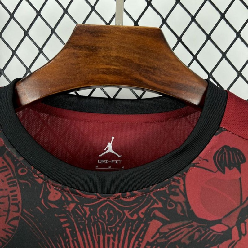 2025/26 Brazil Jordan Black and Red Special Edition jersey Fan Version