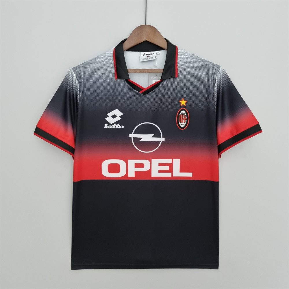 Retro AC Milan 95/96 Training Suit Black  jersey Fan Version