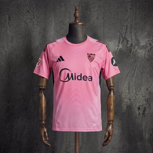 2025/26 Sevilla FC Goalkeeper Pink Jersey Fan version