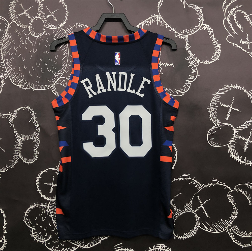 NBA New York Knicks Round Neck Black jersey S-XXL