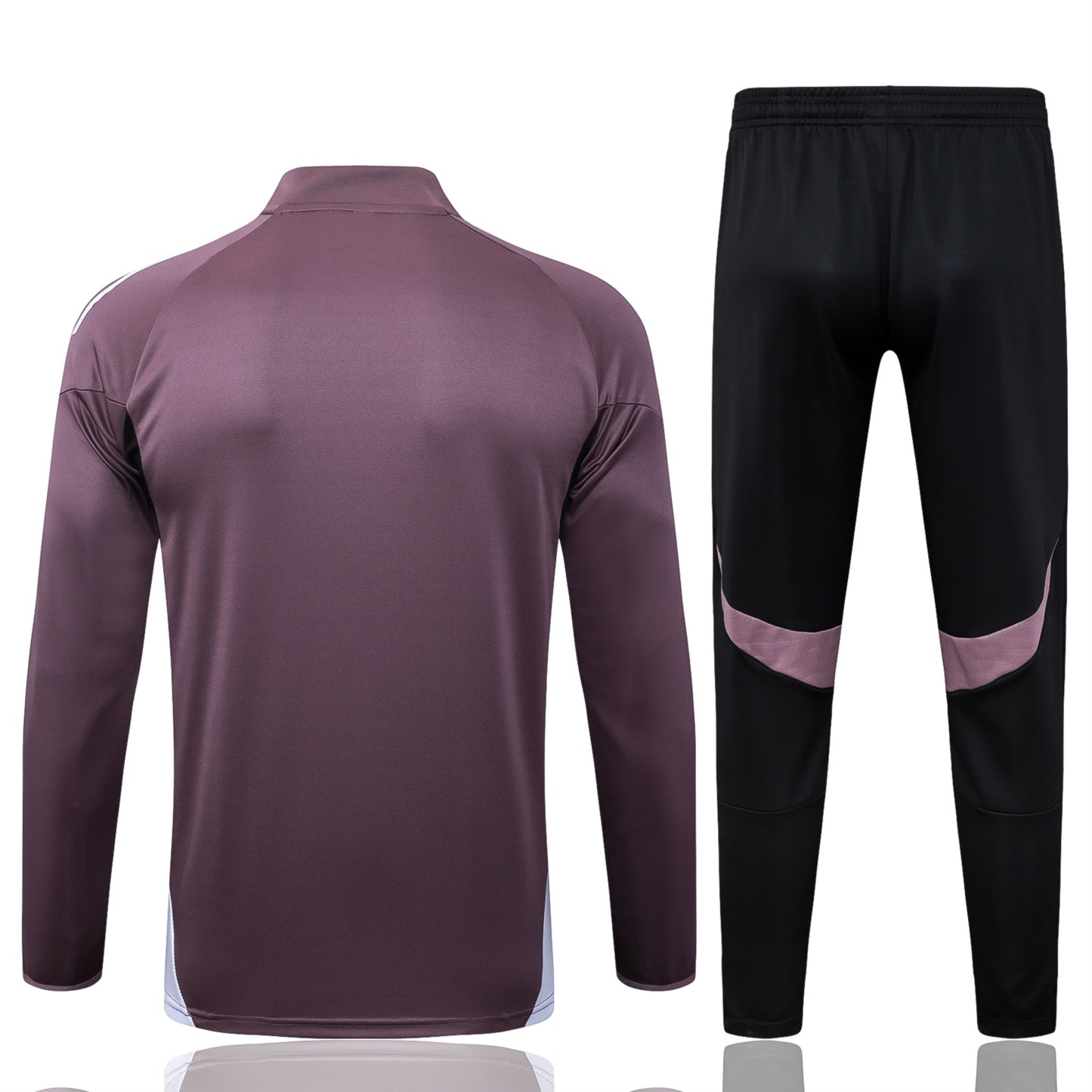 202526 Manchester United grayish purple Long-sleeved half-pull training kit Football team kit