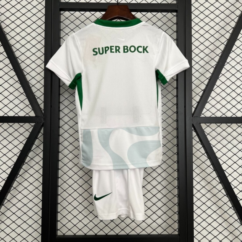 2025/26 Sporting Lisbon away jersey kids Kits size: 16-28