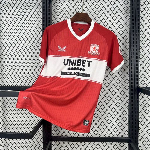 2025/26 Middlesbrough Home Red jersey Fan version