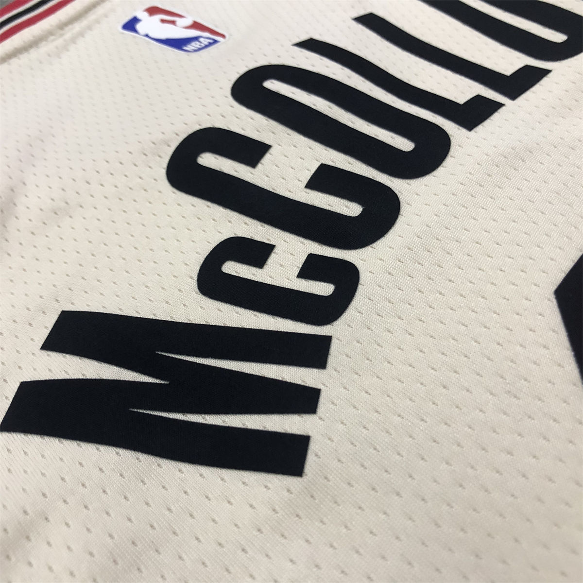 NBA Portland Trail Blazers V-Neck White Jersey McCOLLUM#3 S-XXL