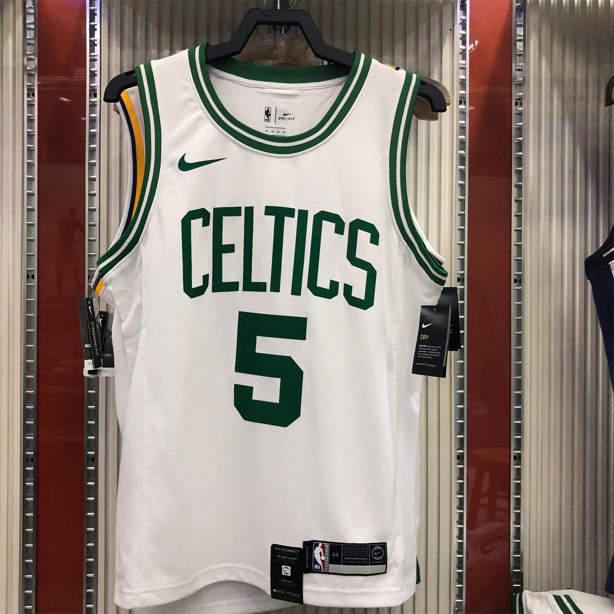NBA Boston Celtics round neck White Jersey GARNETT#5 S-XXL