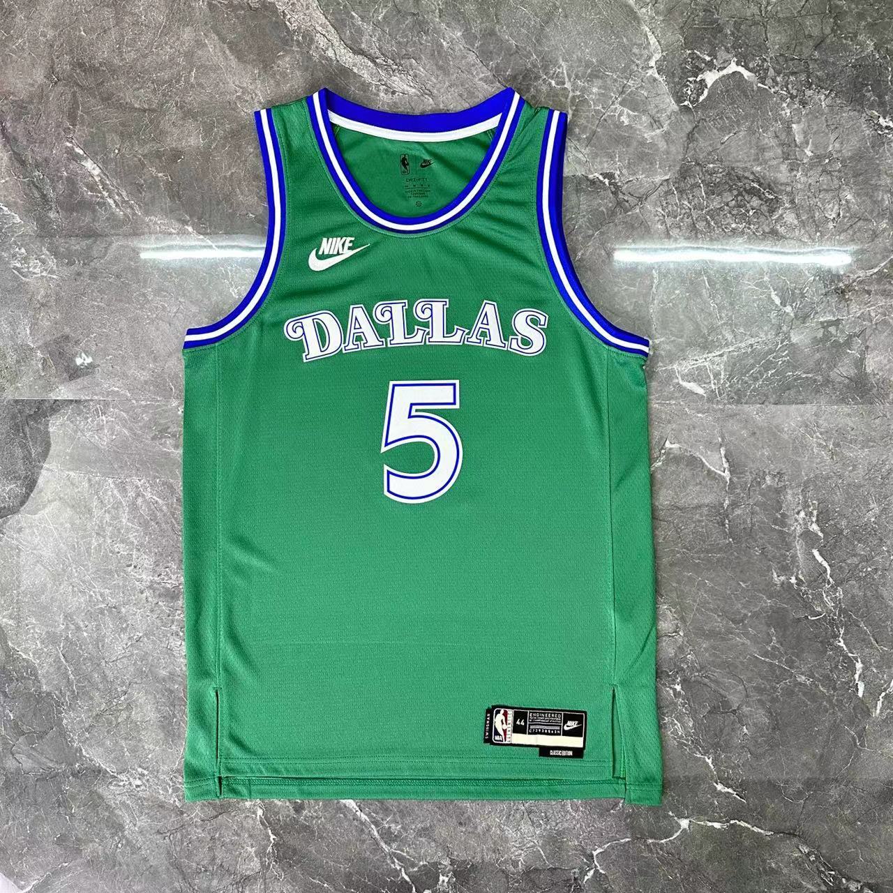 NBA Dallas Mavericks Round Neck Green Jersey RUSSELL#5 S-XXL