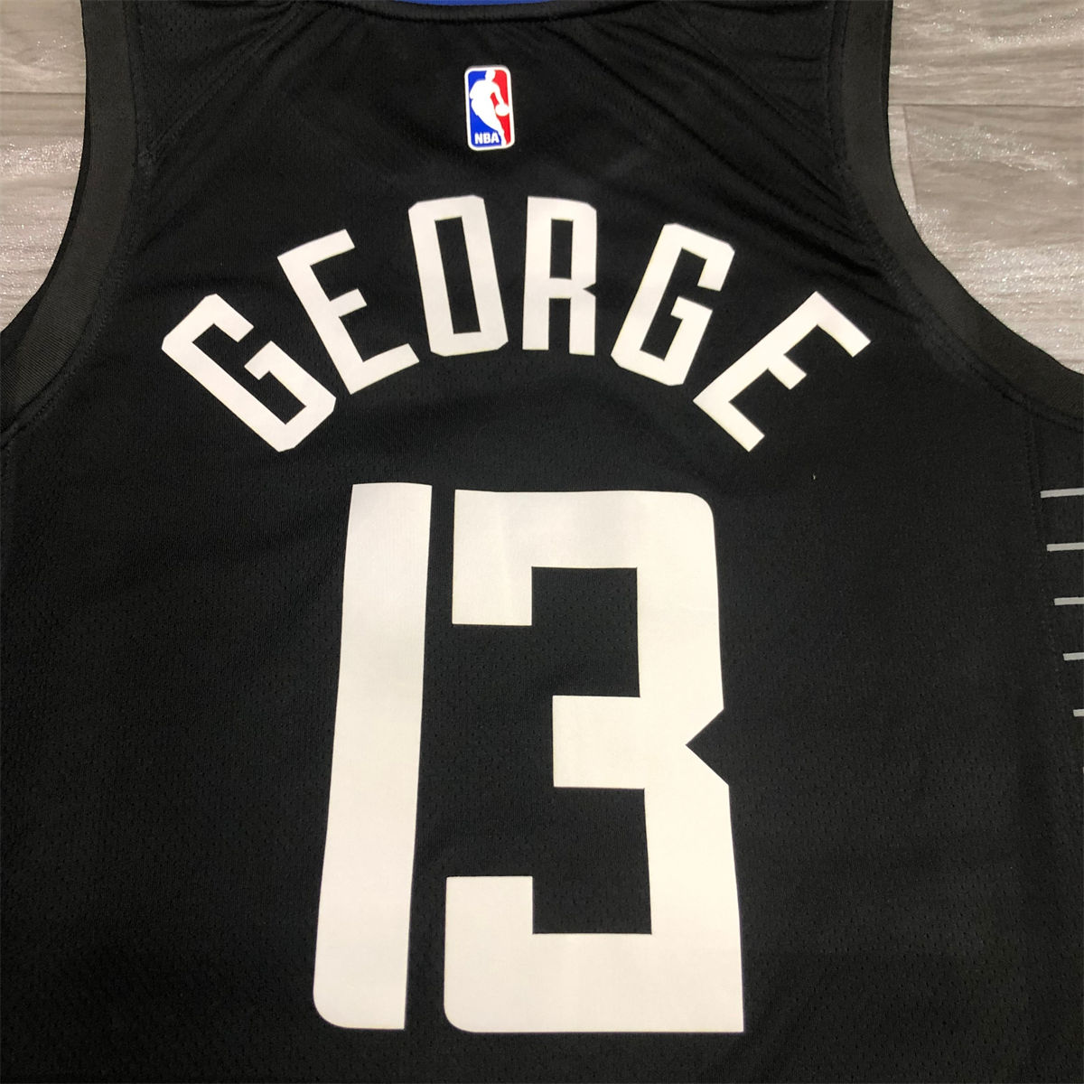 NBA Los Angeles Clippers V neck Black Jersey GEORGE#13 S-XXL