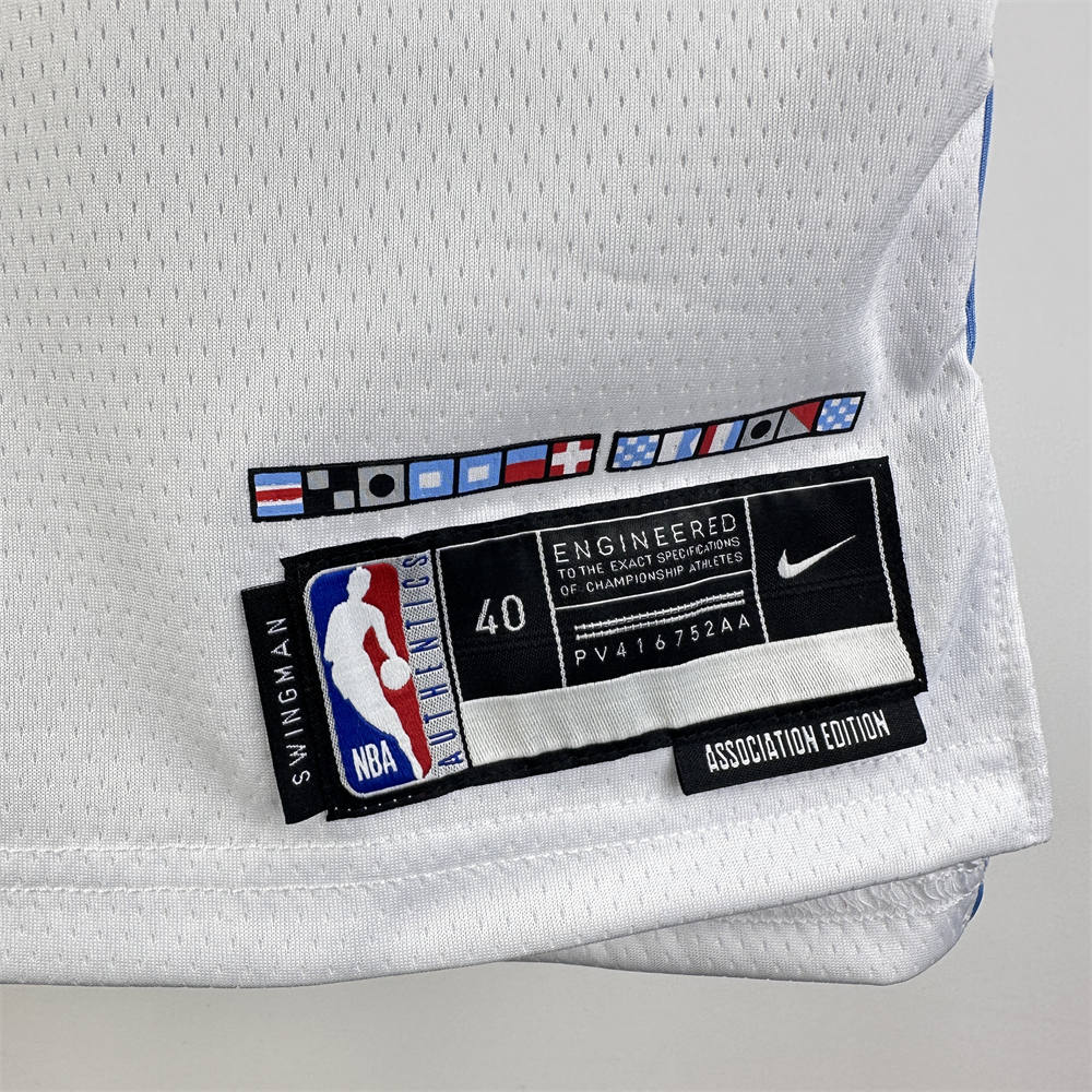NBA Los Angeles Clippers 24/25 Round Neck White Jersey HARDEN#1 S-XXL