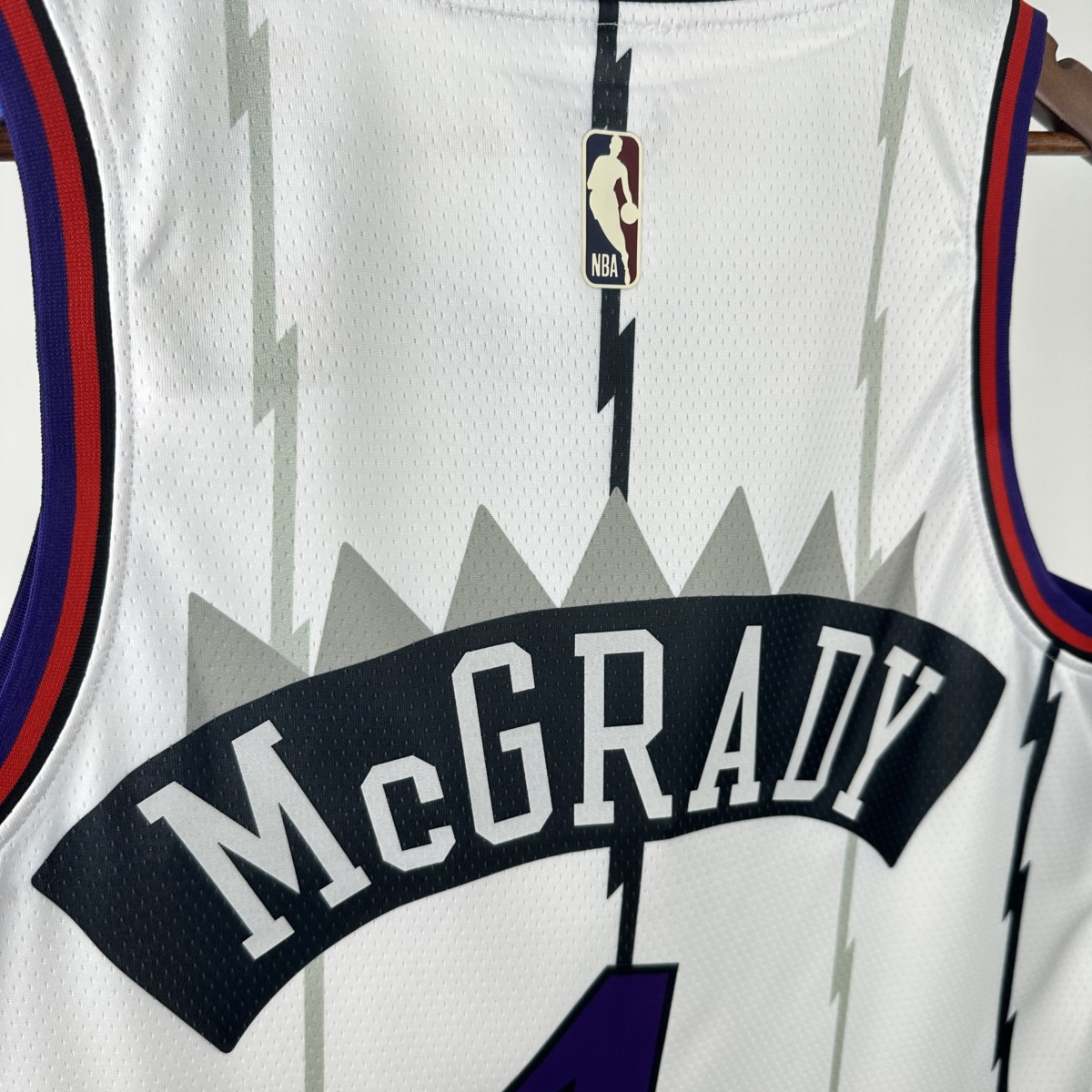 NBA Toronto Raptors Round Neck White McGRADY#1 jersey S-XXL