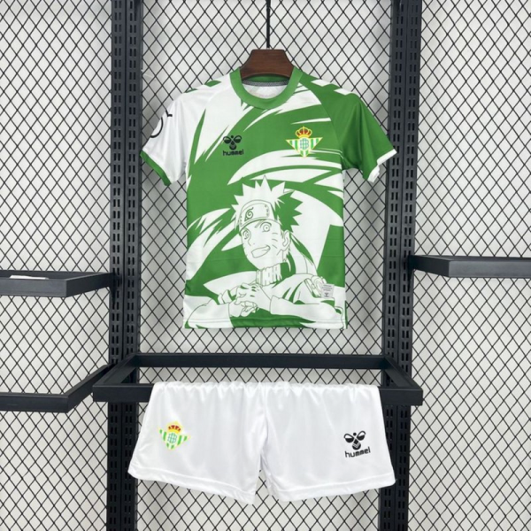 2025/26 Real Betis Hummel x Limited-edition Naruto jersey Kid Kits Size 16-28