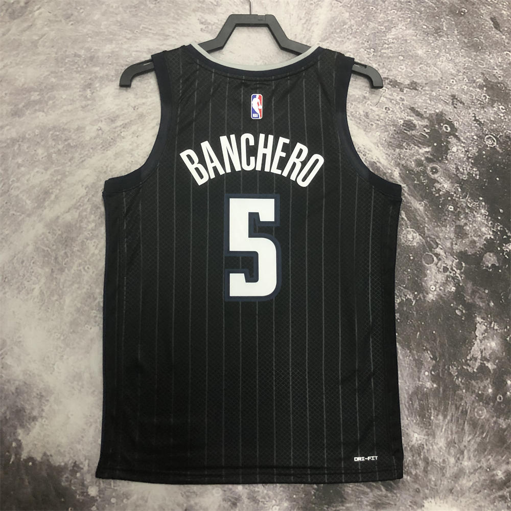 NBA Orlando Magic V-Neck Jersey Black BANCHERD#5 S-XXL