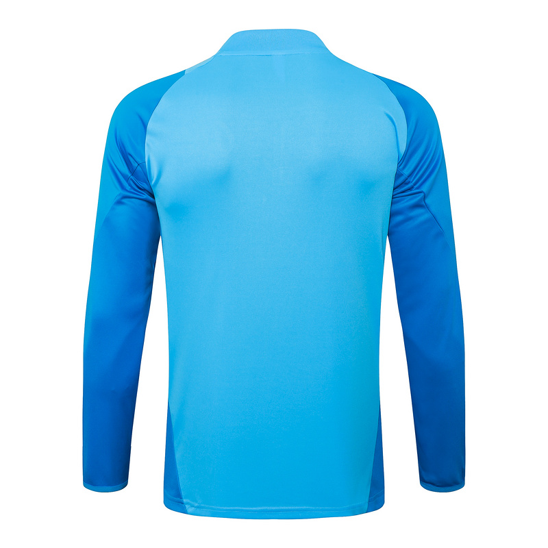 24/25 Flamengo Light blue Long-sleeved half-pull training kit Football team kit