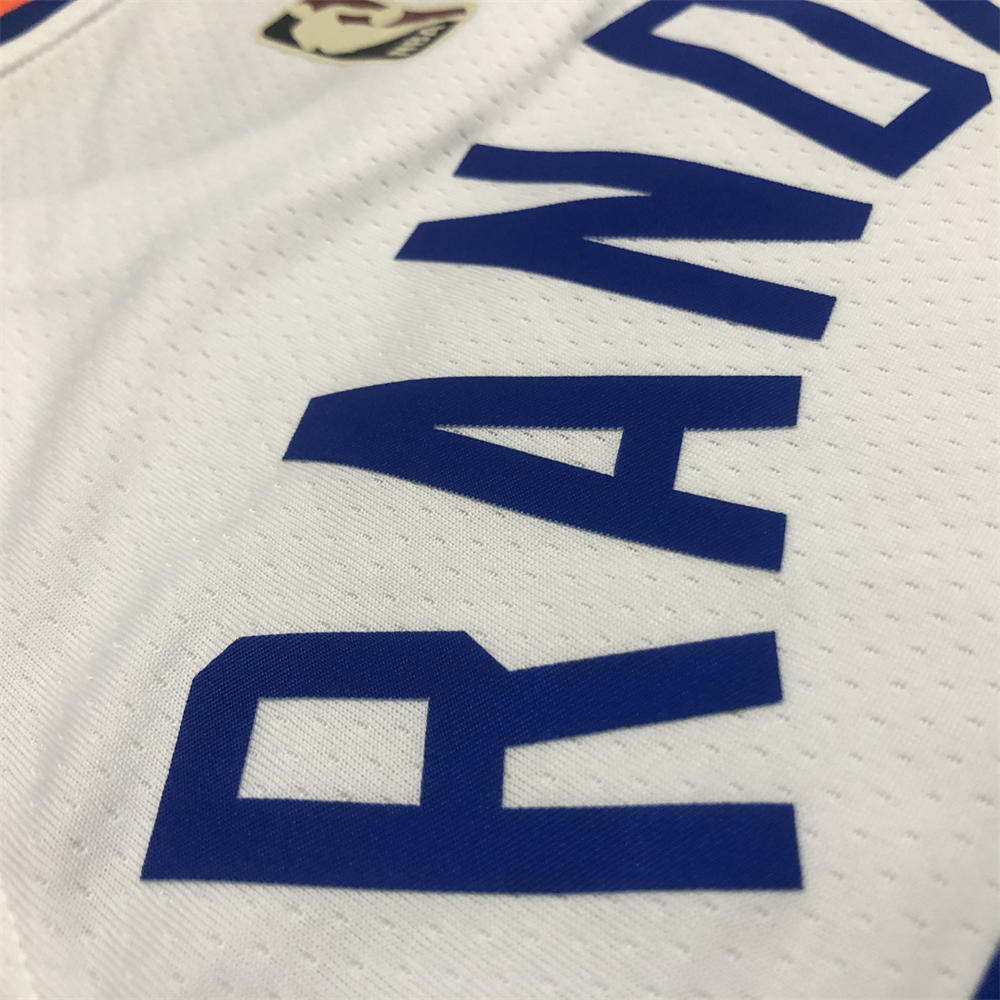 NBA New York Knicks Round Neck White jersey RANDLE#30 S-XXL