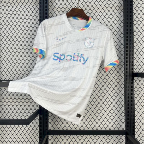 2025/26 Barcelona Special Edition White jersey Fan Version