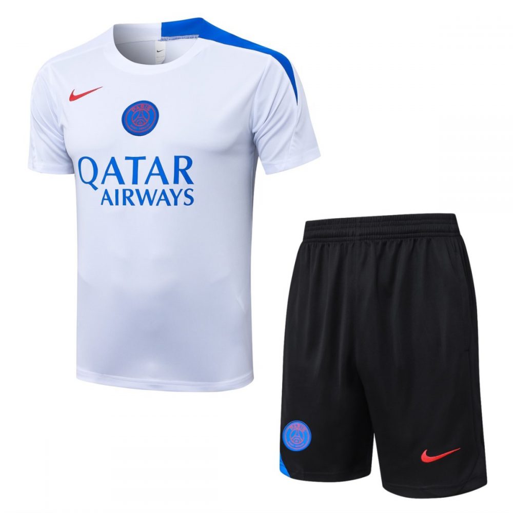 2026 PSG White Training Set Shirt and Shorts