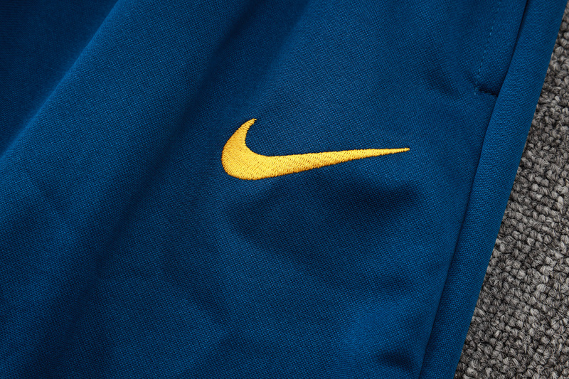 2024/25 Barcelona Blue Hoodie Jacket Kit Set Football Team Shirt Sports Fashion