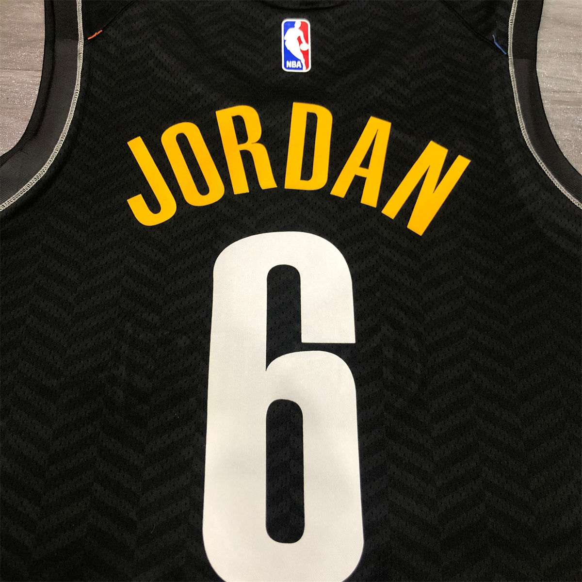 NBA Brooklyn Nets V neck Black Jersey JORDAN#6 S-XXL