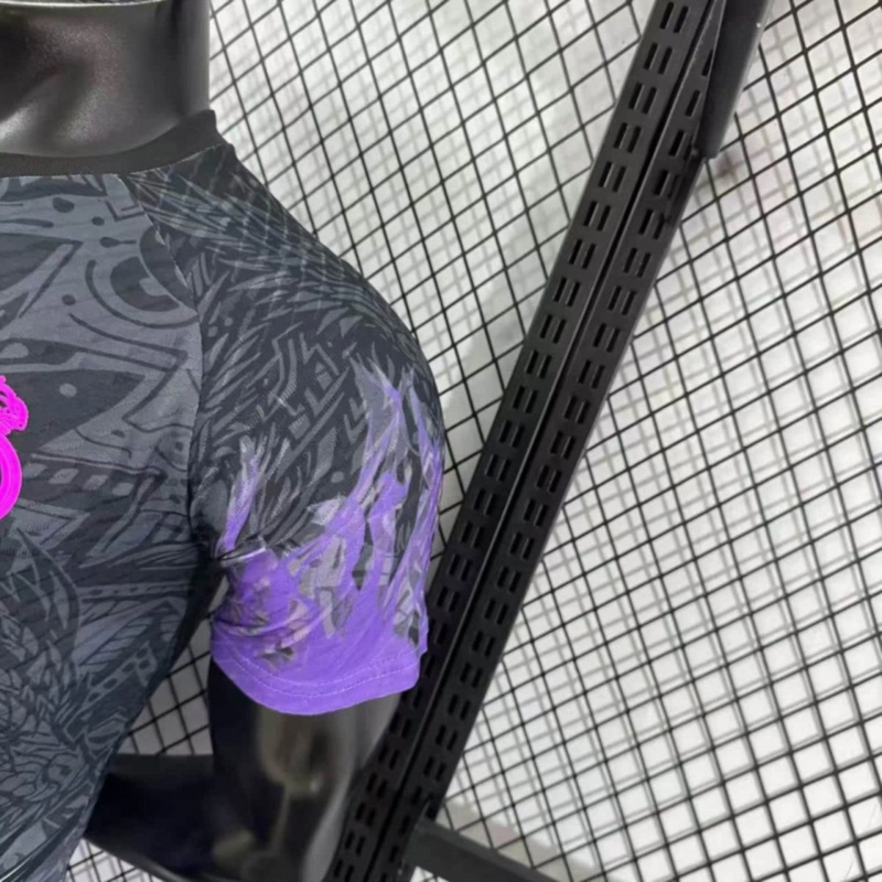 2025/26 Real Madrid Black Dragon Special Edition jersey Player Version