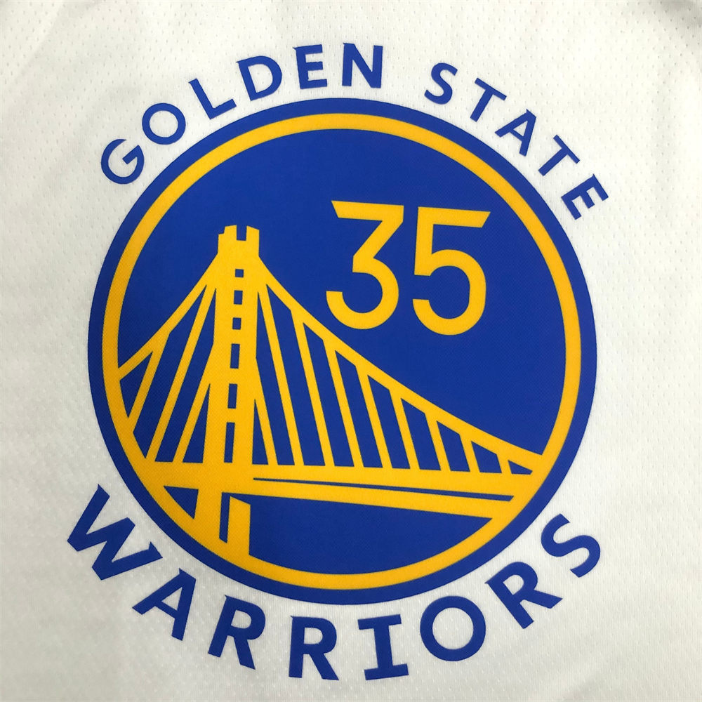 NBA Golden State Warriors V-Neck White Jersey DURANT#35 S-XXL