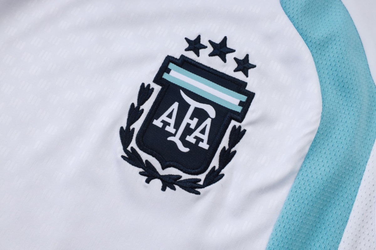 2026 Argentina White Training Set Shirt and Shorts