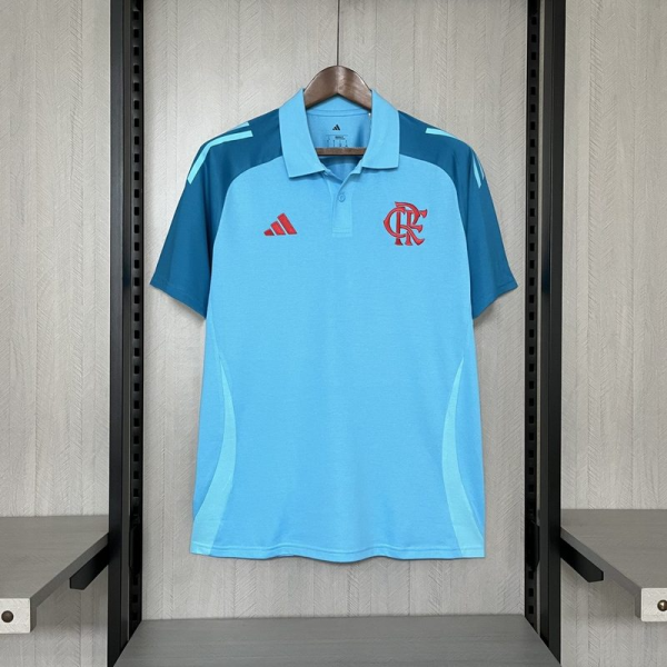 2025/26 Flamengo POLO Light Blue Jersey Fan Version