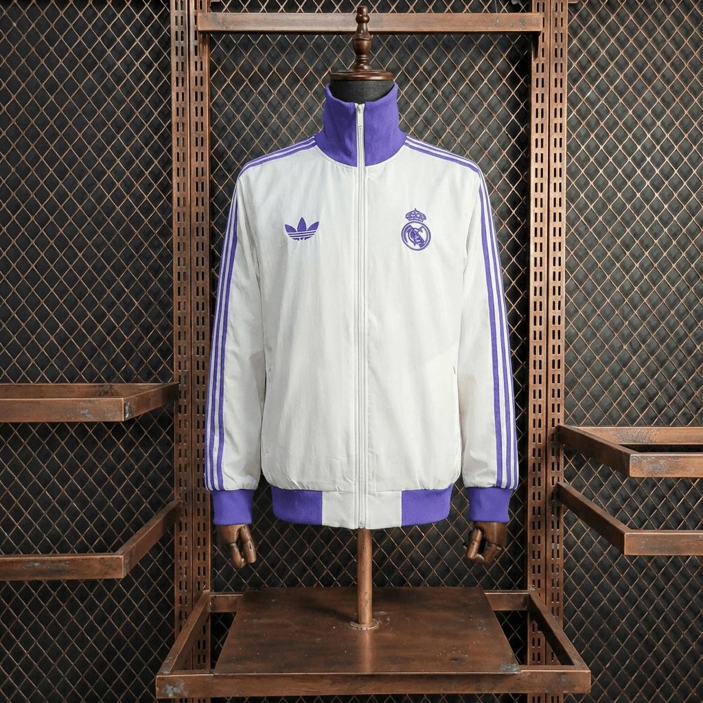 2026 Real Madrid White Windbreaker Sport Unifom