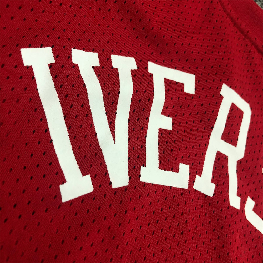 NBA Philadelphia 76ers Mitchellness Red Jersey IVERSON#3 S-XXL
