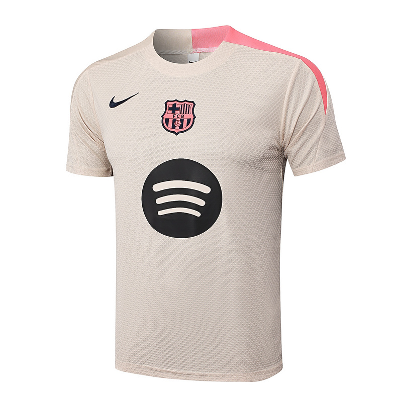 2025/26 Barcelona beige Training Set Shirt and Shorts