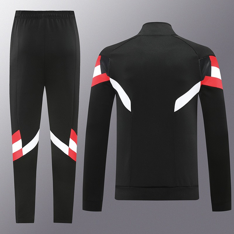 2024 Manchester Unite Black Jacket Training Suit Set Football Team Shirt Sports Fashion