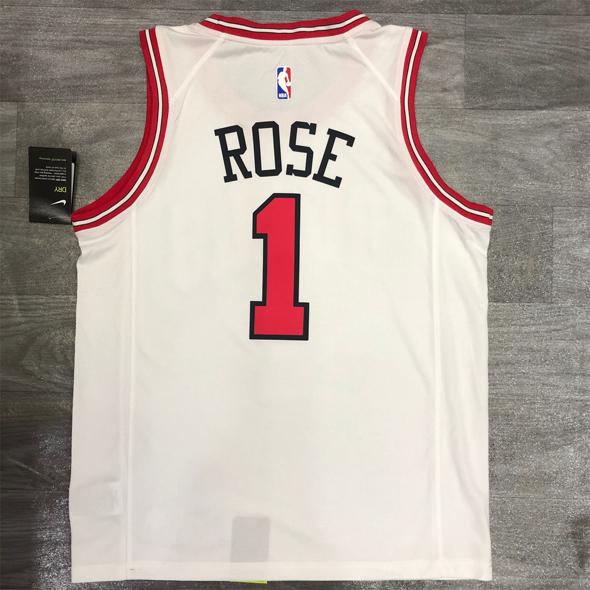 NBA Chicago Bulls Round neck White Jersey ROSE#1 S-XXL
