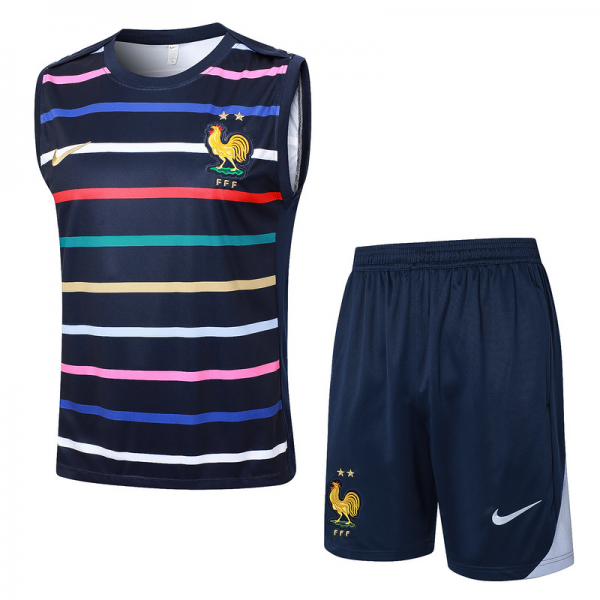 24/25 France royal blue Training Set Shirt and Shorts
