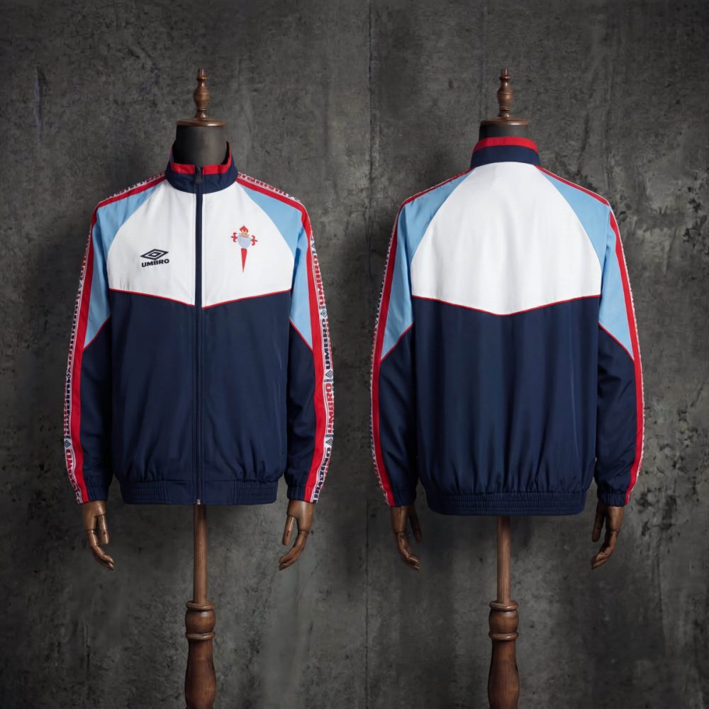 1998/99 Vintage Style Celta Vigo Jacket Windbreaker Sport Unifom