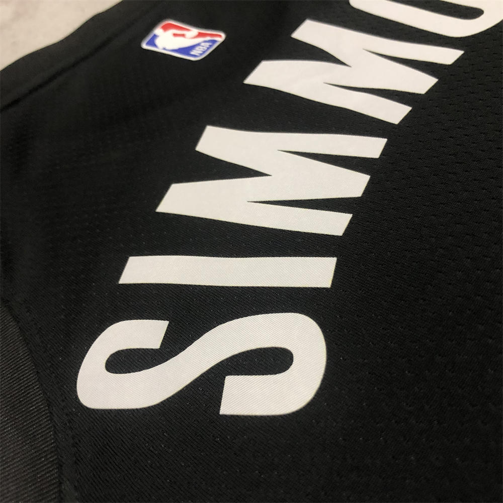 NBA Brooklyn Nets V-Neck Black Jersey SIMMONS#10 S-XXL