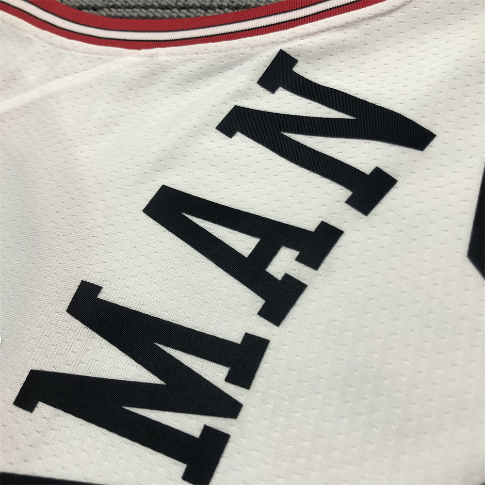 NBA Chicago Bulls Round Neck White Jersey RODMAN#91 S-XXL